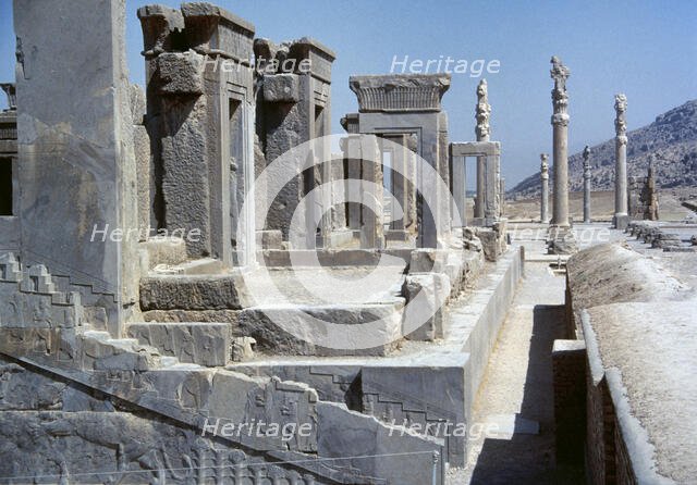 Tachara or Palace of Darius I (Winter Palace), Persepolis, Fars province, Iran, 6th cent BC (1994).  Creator: LTL.