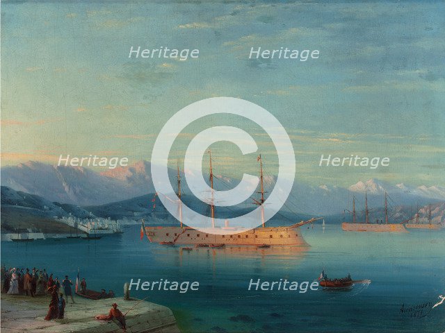 French Ships Departing the Black Sea, 1871.