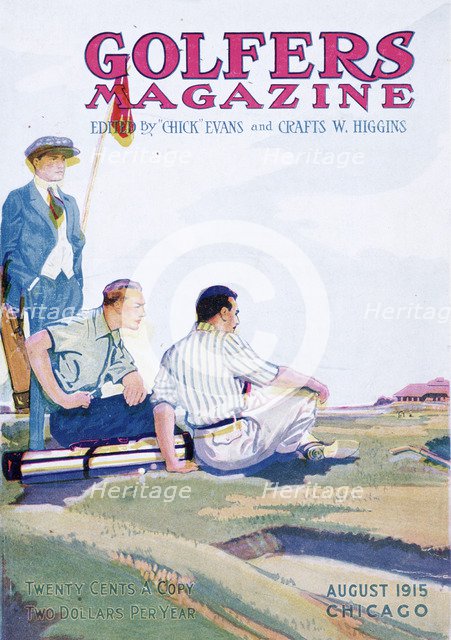 Cover of Golfers Magazine, American, August 1915. Artist: Unknown