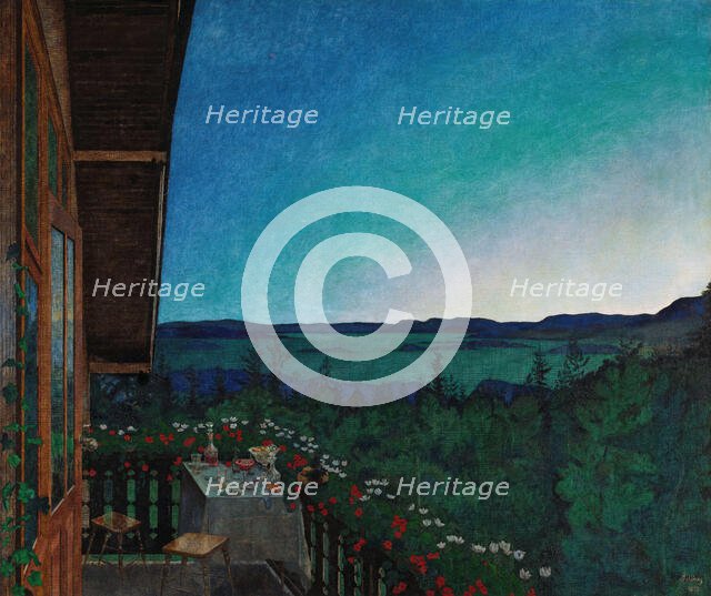 Summer Night, 1899. Creator: Harald Sohlberg.