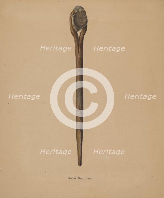 Handmade Soldering Iron, 1939. Creator: Harvey Thoss.