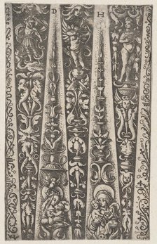 Design for the Channels of Fluted Armor, ca. 1515. Creator: Daniel Hopfer.
