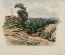 A road on a sandy hill, 1848-1860. Creator: Werner Holmberg.