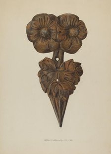 Leaf Finial, 1938. Creator: Albert Geuppert.