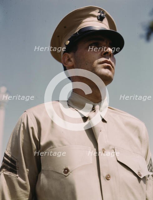 Marine Sgt. at New Orleans, La., between 1941 and 1945. Creator: Howard Hollem.