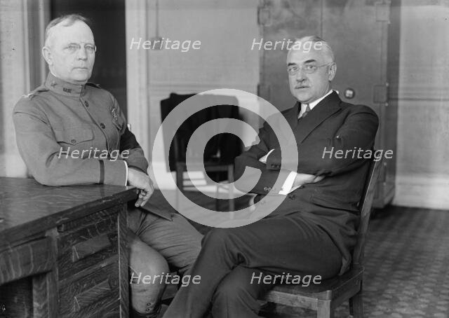 Colonel Palmer Eddy Pierce, U.S.A.; Director of Purchases. Left, with Edward R. Stettinius, 1917. Creator: Harris & Ewing.