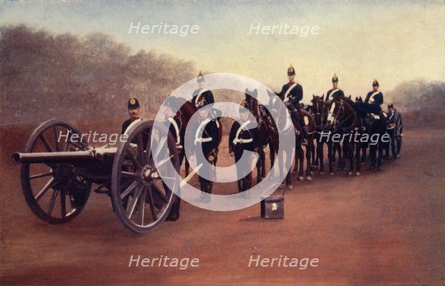 'Royal Field Artillery (Action Front)', 1900. Creator: Gregory & Co.