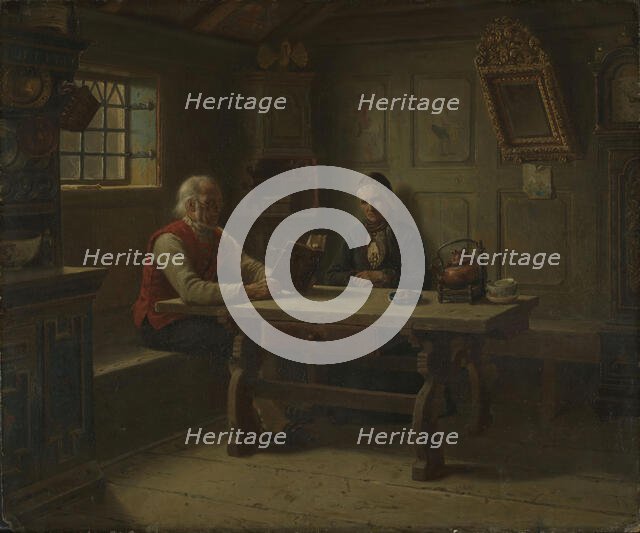 Old Age Solitude, 1849. Creator: Adolph Tidemand.