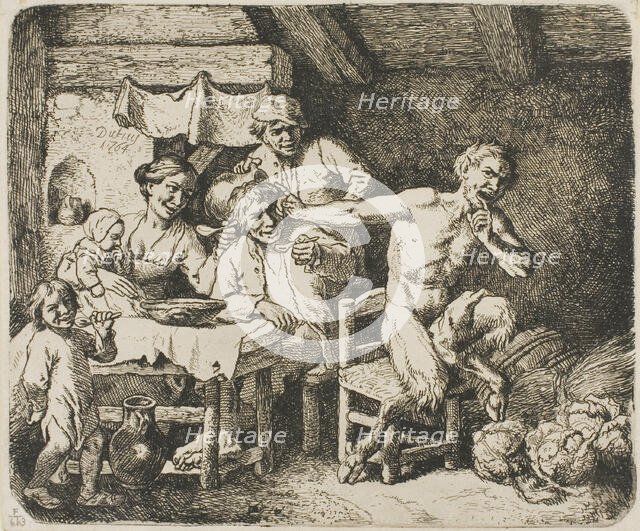 The Satyr in Peasant's House, 1764. Creator: Christian Wilhelm Ernst Dietrich.