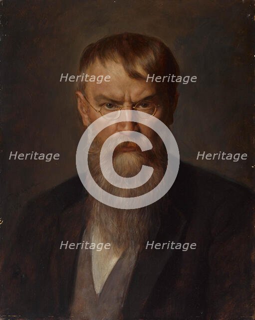 Portrait of Franz von Lenbach (1836-1904), 1907. Creator: Defregger, Franz, von (1835-1921).
