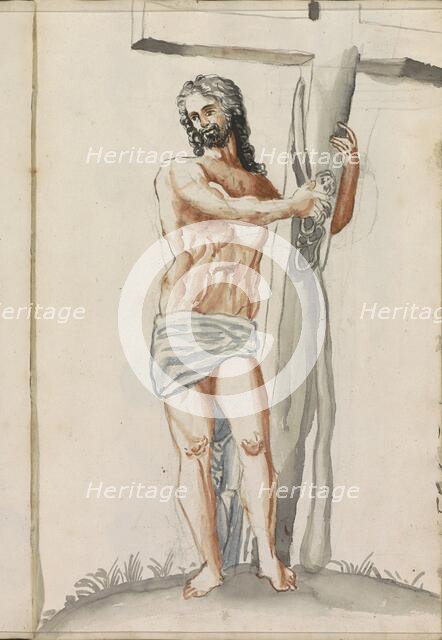 Christ carries the cross, 1696. Creator: Hendrick van Beaumont.