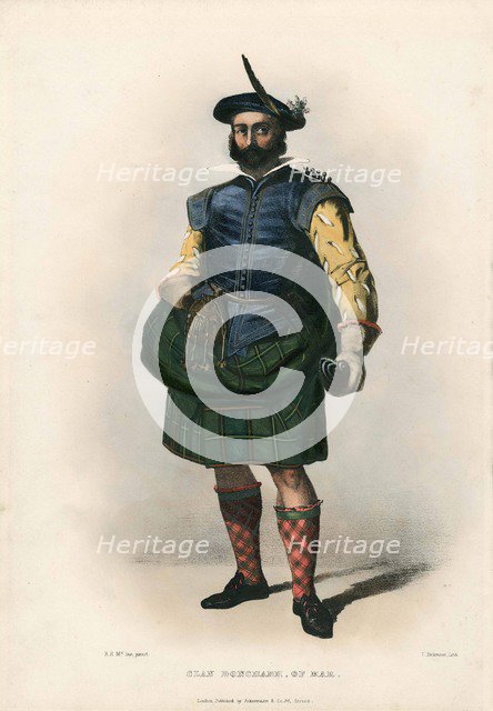 Clan Donchadh of Mar, of from The Clans of the Scottish Highlands, pub. 1845 (colour lithograph)