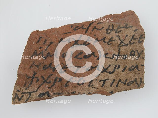 Ostrakon, Coptic, 600. Creator: Unknown.