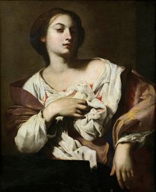Heilige Agatha, c. 1640. Creator: Guarino (Guarini), Francesco (1611-1651).