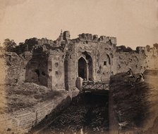 India: ruins of the 'Cashmere Gate' at a water bastion near Delhi, c1858. Creator: Felice Beato.