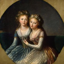 Portrait of the Daughters of Emperor Paul I, 1796.  Creator: Vigée Le Brun, Louise Élisabeth (1755-1842).