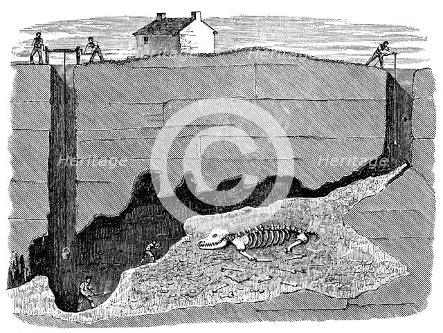 Dream Lead Mine, near Wirksworth, Derbyshire, 1881. Artist: Unknown