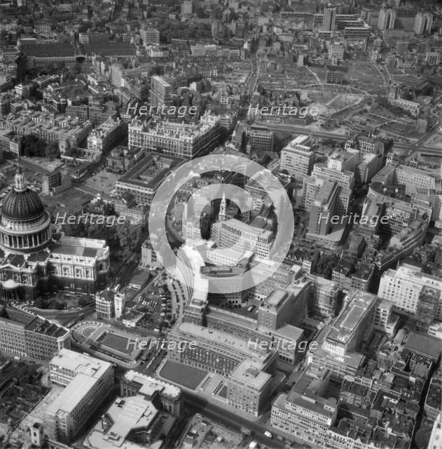 Cheapside and environs, City of London, 1959. Artist: Aerofilms.