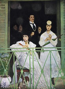 'The Balcony', 1868-1869.Artist: Edouard Manet