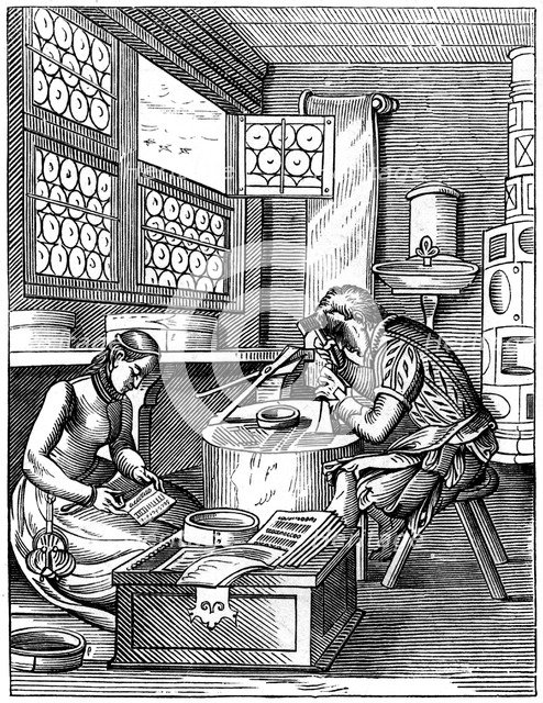 Clasp-maker, 16th century (1849).Artist: Jost Amman