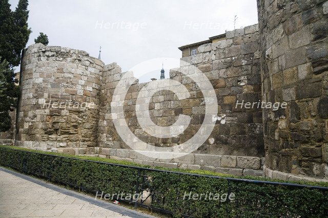 Roman walls, Zaragoza, Spain, 2007. Artist: Samuel Magal