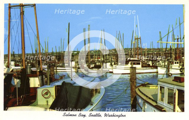 Salmon Bay, Seattle, Washington, USA, 1957. Artist: Unknown