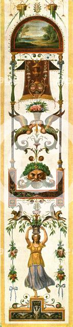 Grotesque paintings from the Vatican loggias, Rome, Italy, (1928). Creator: Unknown.