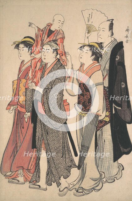 Ichikawa Danjuro V and His Family, 1782. Creator: Torii Kiyonaga.
