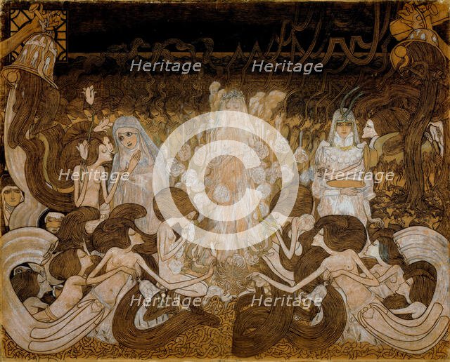 The three brides, 1892-1893. Creator: Toorop, Jan (1858-1928).