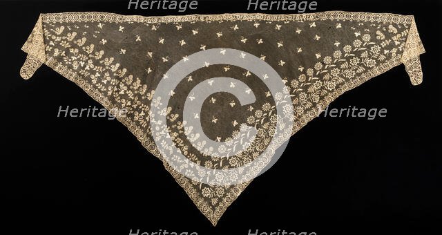 Shawl, Flemish, 1820-50. Creator: Unknown.
