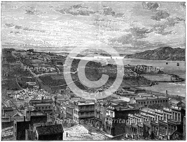 The Bay of San Francisco, America. Artist: Unknown