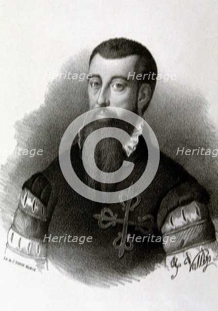 Garcilaso de la Vega (1501-1536), Spanish poet and Military.