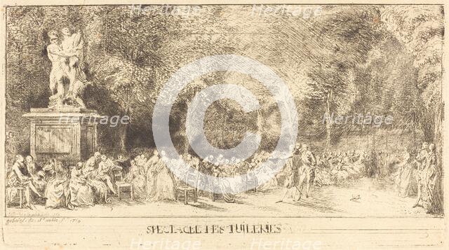 Les chaises [lower half], 1760. Creator: Gabriel de Saint-Aubin.