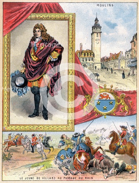 Claude Louis Hector de Villars, French military commander, 1898. Artist: Gilbert