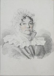 Portrait of Maria Ivanovna Rimskaya-Korsakova, née Naumova (1764-1832), 1820s. Creator: Hampeln, Carl, von (1794-after 1880).