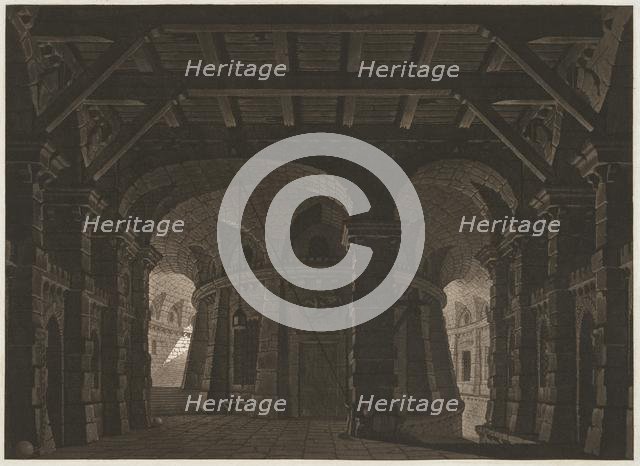 Subterranean Jail for the Stage, 1788. Creator: Abel Schlicht (German, 1754-1826).