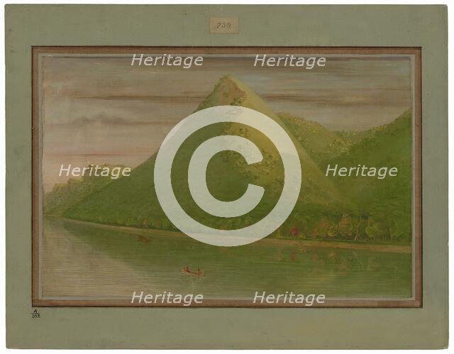 View of "Pike's Tent", 1861/1869. Creator: George Catlin.