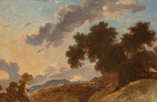 Mountain Landscape at Sunset, c. 1765. Creator: Jean-Honore Fragonard.