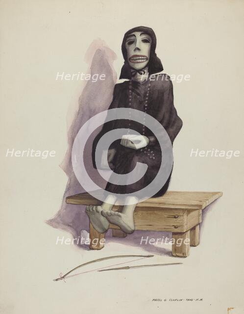Figure of Death "Muerto", c. 1937. Creator: Majel G. Claflin.