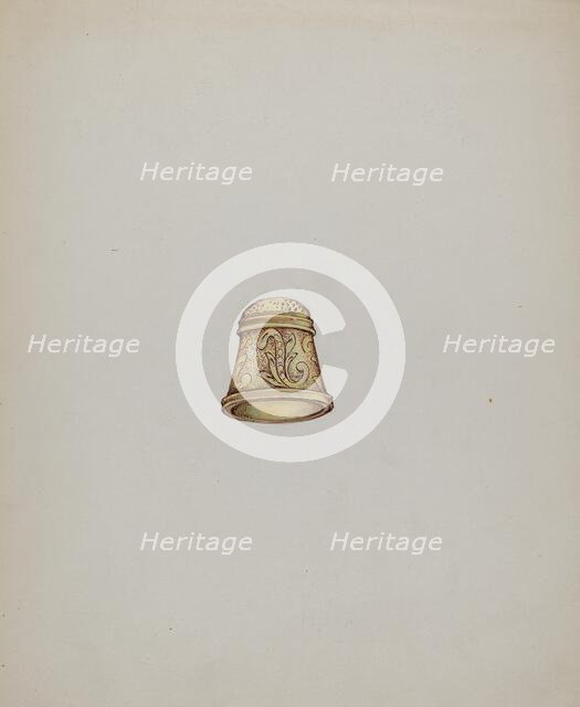 Gold Thimble, c. 1937. Creator: George Seideneck.
