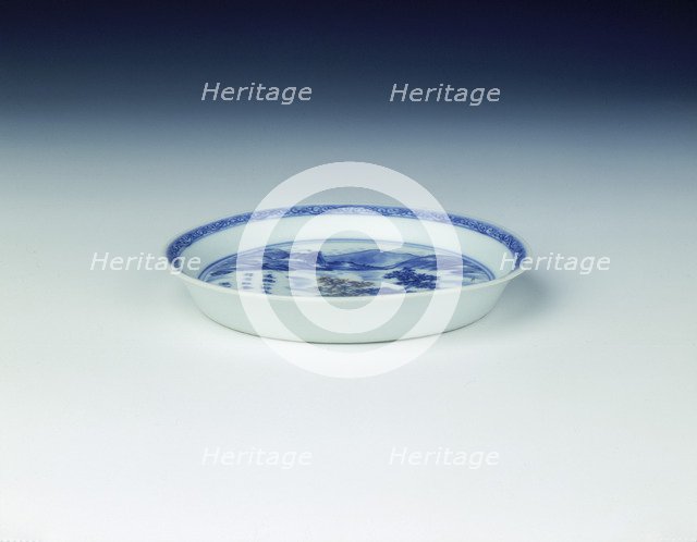 'Master of the Rocks' dish, Kangxi period, Qing dynasty, China, 1671. Artist: Unknown