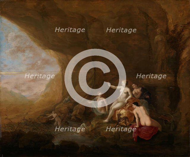 Diana and Actaeon, 1644. Creator: Abraham van Cuylenborch.