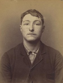 Cana. Eugène, Louis. 22 ans, né à Paris Vllle. Monteur en bronze. Anarchiste. 2/3/94., 1894. Creator: Alphonse Bertillon.