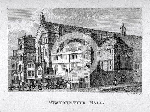 View of Westminster Hall from New Palace Yard, London, c1800.                                      Artist: S Sparrow