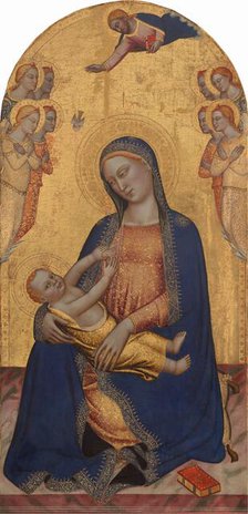 Madonna and Child with God the Father Blessing and Angels, c. 1370/1375. Creator: Jacopo di Cione.