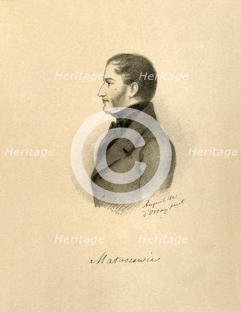 'Count Matuszewicz', 1841.  Creator: Alfred d'Orsay.