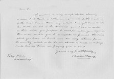 A letter from Charles Barry, c1840 (1904). Artist: Sir Charles Barry.