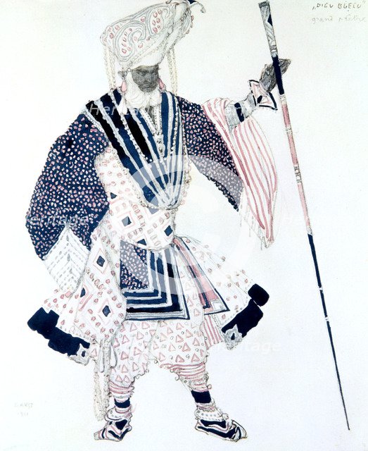 'The High Priest' (Le Grand Prêtre), ballet costume design, 1911. Artist: Leon Bakst