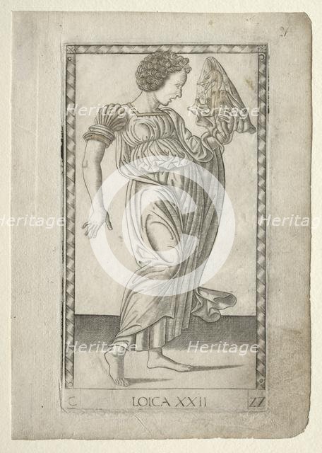 Logic (from the Tarocchi, series C: Liberal Arts, #22), before 1467. Creator: Master of the E-Series Tarocchi (Italian, 15th century).