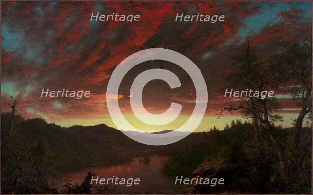 Twilight in the Wilderness, 1860. Creator: Frederic Edwin Church (American, 1826-1900).